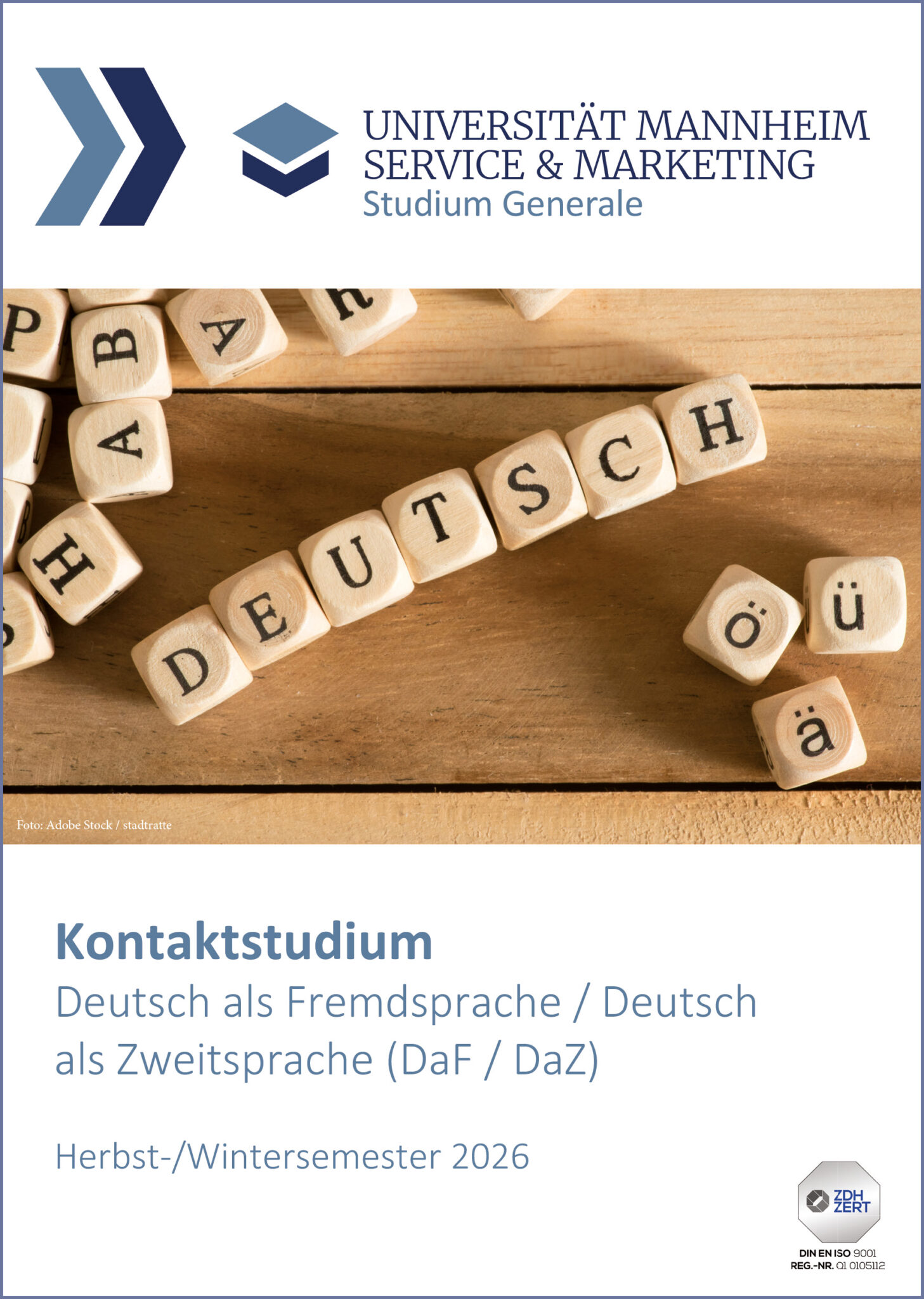 Kontaktstudium Flyer